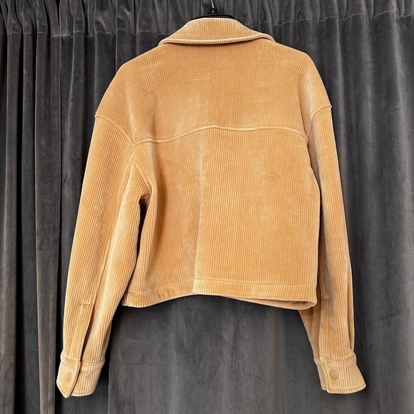 Tahari Cropped Corduroy Fleece Lined Jacket Sz large buttery soft - Picture 2 of 7